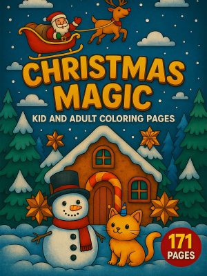 Christmas Magic – 171 Holiday-Themed Coloring Pages